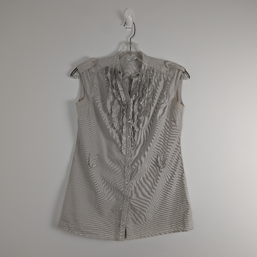 Southblue Woman Ruffled Button-Up Blouse - Size 38